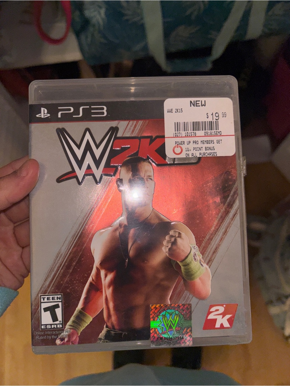 Sony PS3 WWE 2K Video Game - Red and Black Cover